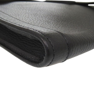 美品 エルメス ジジェGM クラッチバッグ セカンドバッグ ビジネスバッグ アルデンヌ ブラック 刻印不明 0909【中古】HERMES