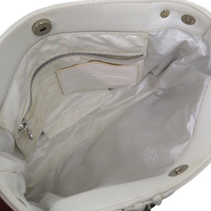 美品 クロムハーツ JJ DEAN JJディーン ライダース トートバッグ ロジウム レザー シルバー925 ホワイト 0918【中古】CHROME HEARTS