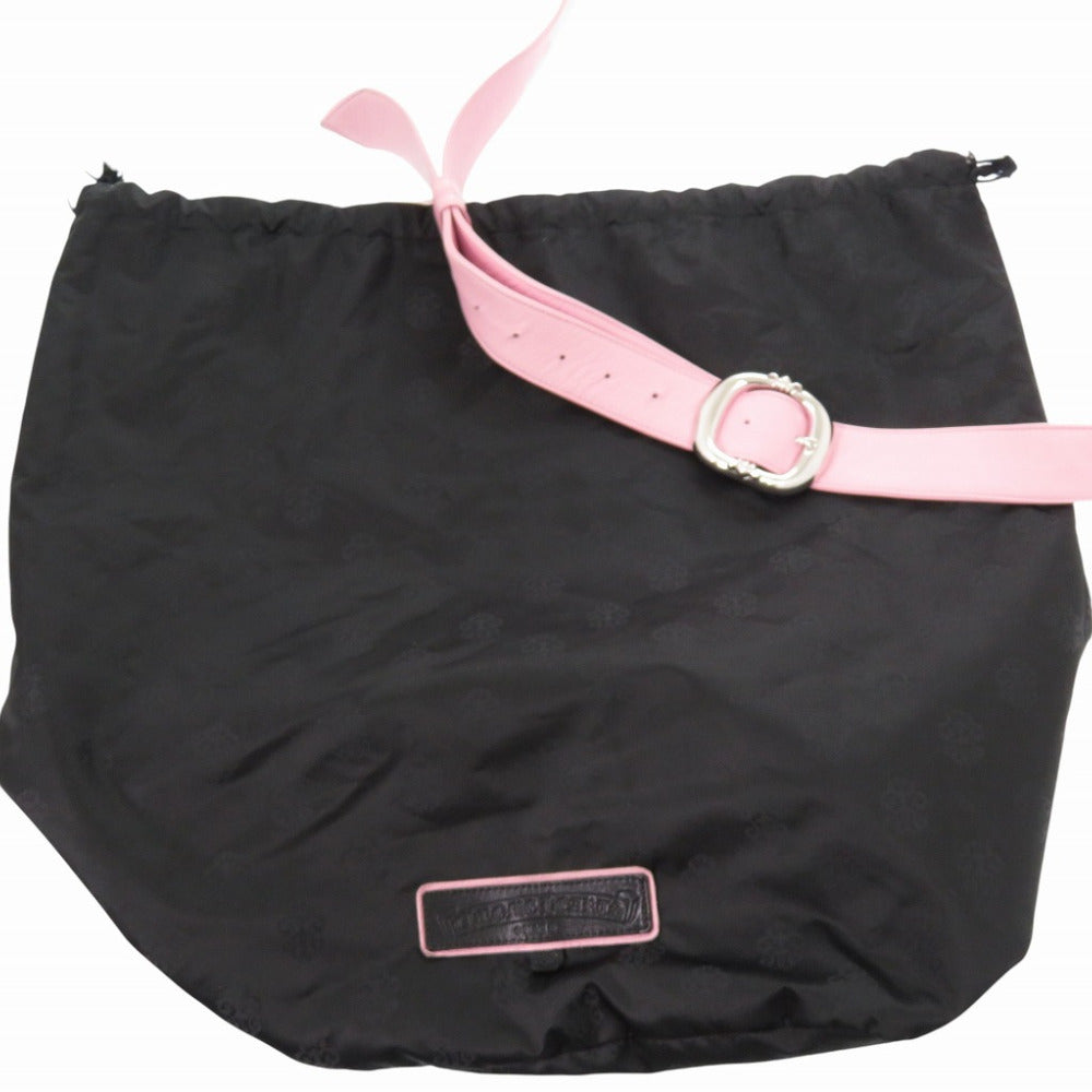 クロムハーツ スナットパック ウエストバッグ レザー/シルバー925 クロスボディバッグ ピンク 0919【中古】CHROME HEARTS