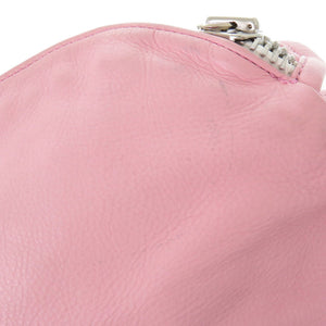 クロムハーツ スナットパック ウエストバッグ レザー/シルバー925 クロスボディバッグ ピンク 0919【中古】CHROME HEARTS