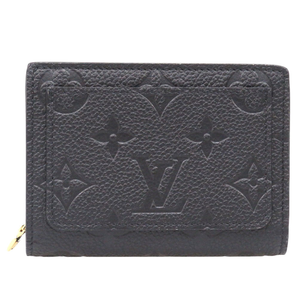 新品同様 ルイ ヴィトン ポルトフォイユ クレア M80151 モノグラムアンプラント ブラック ICチップ 二つ折り財布 黒 LV 0928【中古】LOUIS VUITTON