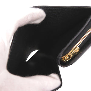 新品同様 ルイ ヴィトン ポルトフォイユ クレア M80151 モノグラムアンプラント ブラック ICチップ 二つ折り財布 黒 LV 0928【中古】LOUIS VUITTON