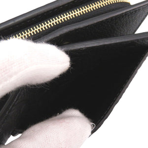 新品同様 ルイ ヴィトン ポルトフォイユ クレア M80151 モノグラムアンプラント ブラック ICチップ 二つ折り財布 黒 LV 0928【中古】LOUIS VUITTON