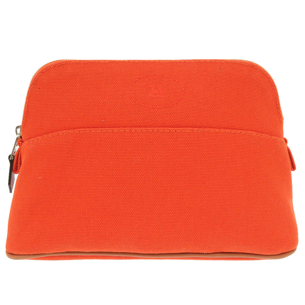 新品同様 エルメス ボリードポーチ 20 PM キャンバス オレンジ バッグ 0931 【中古】 HERMES