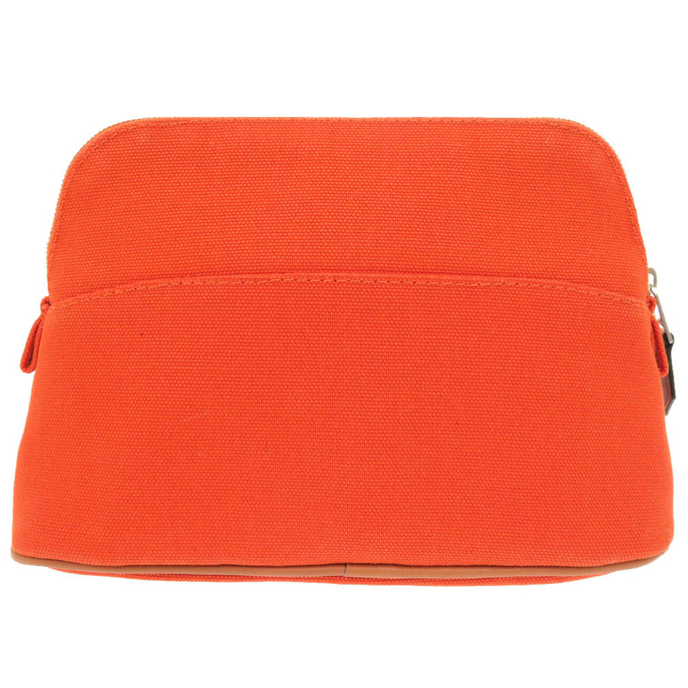 新品同様 エルメス ボリードポーチ 20 PM キャンバス オレンジ バッグ 0931 【中古】 HERMES