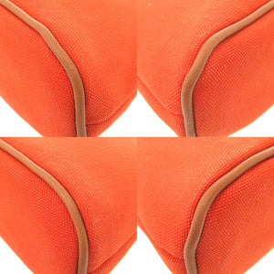 新品同様 エルメス ボリードポーチ 20 PM キャンバス オレンジ バッグ 0931 【中古】 HERMES