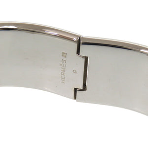 美品 エルメス クリッククラック GM ピンク シルバー D刻印 バングル アクセサリー 0932【中古】HERMES ブレスレット