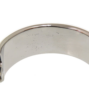 美品 エルメス クリッククラック GM ピンク シルバー D刻印 バングル アクセサリー 0932【中古】HERMES ブレスレット