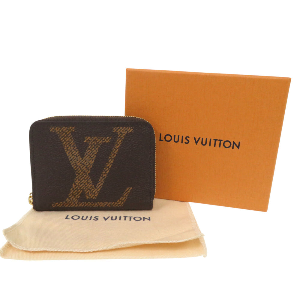未使用 ルイ ヴィトン モノグラム ジャイアント ジッピーコインパース M69354 PVC コインケース ブラウン LV 0935【中古】LOUIS VUITTON