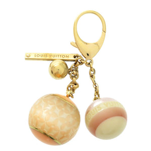 ルイ ヴィトン ビジューサック ミニラン クロワゼット M95507 メタル オレンジ ピンク キーホルダー LV 0937【中古】LOUIS VUITTON