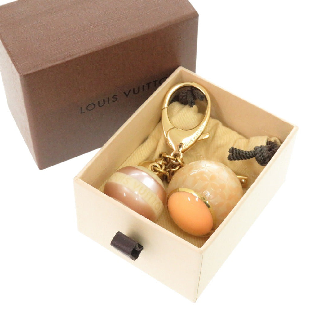 ルイ ヴィトン ビジューサック ミニラン クロワゼット M95507 メタル オレンジ ピンク キーホルダー LV 0937【中古】LOUIS VUITTON