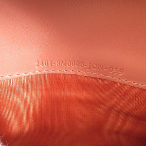 新品同様 フェンディ 8M0000 ズッキーノ キャンバス レザー ベージュ ピンク 2つ折り長財布 0938 FENDI