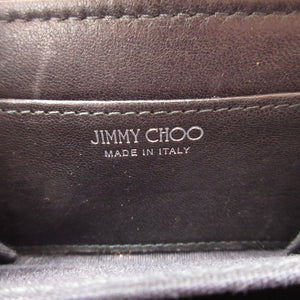 美品 ジミーチュウ レザー ブラック 黒 スタースタッズ コインケース 財布 0945【中古】JIMMY CHOO