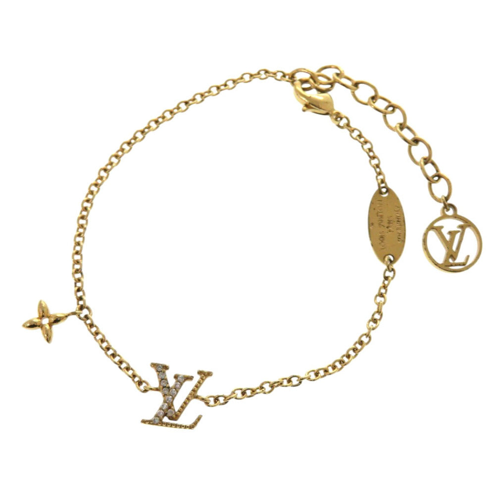 ルイ ヴィトン ブレスレット LV アイコニック M00587 GP ゴールド LV 0949【中古】LOUIS VUITTON