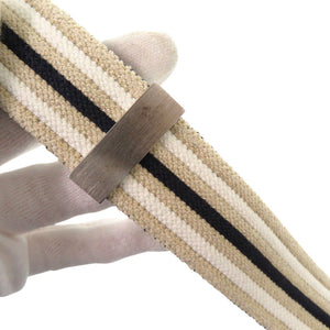 新品同様 エルメス コットン/ポリエステル/ゴム マルチカラー ストライプ ベルト 0956【中古】HERMES