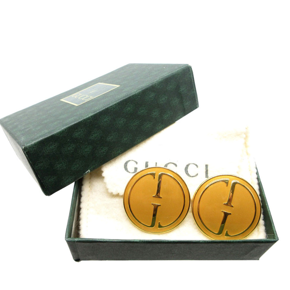 美品 グッチ GG イヤリング メタル ゴールド 0960【中古】GUCCI