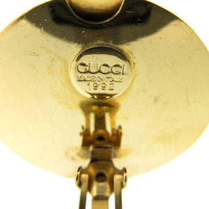 美品 グッチ GG イヤリング メタル ゴールド 0960【中古】GUCCI