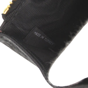 新品同様 プラダ 1MC026 レザー ブラック コインケース カードケース 小銭入れ 黒 0973【中古】PRADA