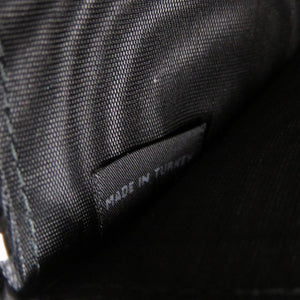 未使用品 プラダ 1MH132 ナイロン/レザー ブラック 長財布 黒 0974【中古】PRADA