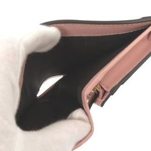 未使用 グッチ GGマトラッセ 723786 レザー ピンク 二つ折り財布 0975【中古】GUCCI