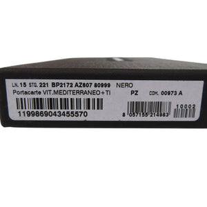 新品同様 ドルチェアンドガッバーナ カードケース ブラック メンズ コンパクト財布  BP2172 AZ607 80999 レザー 0986【中古】DOLCE&GABBANA