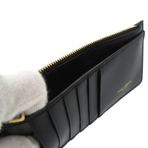 新品同様 ドルチェアンドガッバーナ カードケース ブラック メンズ コンパクト財布  BP2172 AZ607 80999 レザー 0986【中古】DOLCE&GABBANA