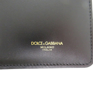 新品同様 ドルチェアンドガッバーナ カードケース ブラック メンズ コンパクト財布  BP2172 AZ607 80999 レザー 0986【中古】DOLCE&GABBANA