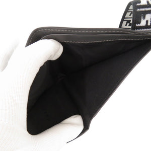 美品 フェンディ 7M0266 レザー グレー 二つ折り財布 札入れ 0992【中古】FENDI メンズ