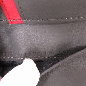 美品 フェンディ 7M0266 レザー グレー 二つ折り財布 札入れ 0992【中古】FENDI メンズ