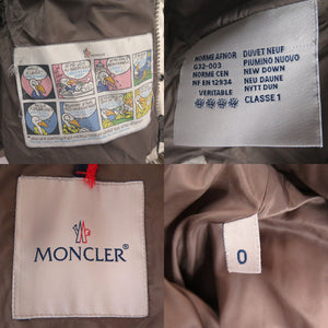 モンクレール BEAUMONT バーモント ウール切替 カモフラージュ 迷彩 ダウンジャケット サイズ0  32091419198554954 1007【中古】MONCLER