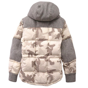 モンクレール BEAUMONT バーモント ウール切替 カモフラージュ 迷彩 ダウンジャケット サイズ0  32091419198554954 1007【中古】MONCLER