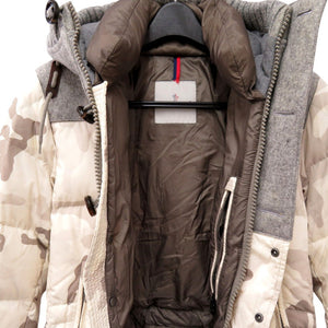 モンクレール BEAUMONT バーモント ウール切替 カモフラージュ 迷彩 ダウンジャケット サイズ0  32091419198554954 1007【中古】MONCLER