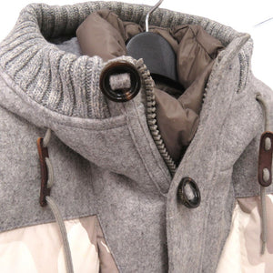 モンクレール BEAUMONT バーモント ウール切替 カモフラージュ 迷彩 ダウンジャケット サイズ0  32091419198554954 1007【中古】MONCLER