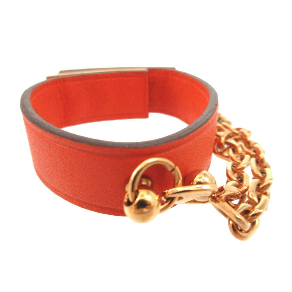 新品同様 エルメス ケリー グローブホルダー ヴォースイフト オレンジ ローズゴールド キーホルダー 1013【中古】HERMES