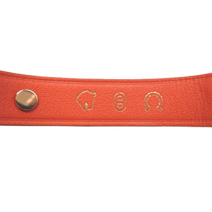 新品同様 エルメス ケリー グローブホルダー ヴォースイフト オレンジ ローズゴールド キーホルダー 1013【中古】HERMES