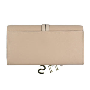 美品 クロエ アルファベット チャーム付き レザー ゴールド金具 ピンク 長財布 1138【中古】Chloe