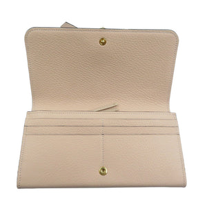 美品 クロエ アルファベット チャーム付き レザー ゴールド金具 ピンク 長財布 1138【中古】Chloe