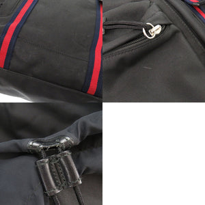 グッチ シェリーライン ウェブライン 429037 テクノキャンバス ブラック リュック デイパック 黒 1162【中古】GUCCI メンズ