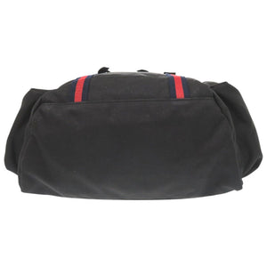 グッチ シェリーライン ウェブライン 429037 テクノキャンバス ブラック リュック デイパック 黒 1162【中古】GUCCI メンズ