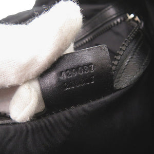 グッチ シェリーライン ウェブライン 429037 テクノキャンバス ブラック リュック デイパック 黒 1162【中古】GUCCI メンズ