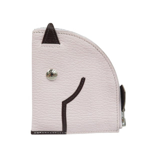 美品 エルメス パドック U刻印 シェーブル シルバー金具 モーヴペール ルージュセリエ コインケース 小銭入れ 1163【中古】HERMES