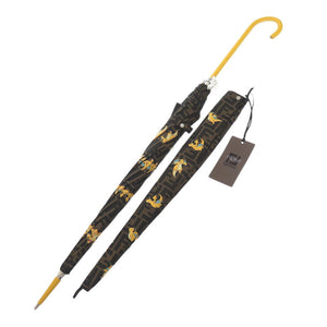 未使用品 フェンディ ズッカ柄 ポケモンコラボ カイリュー ナイロン ブラウン 傘 茶 1180【中古】FENDI