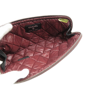 シャネル マトラッセ ココマーク A69257 16番台 ラムスキン シルバー金具 ブラック 黒 ペンケース 1194【中古】CHANEL