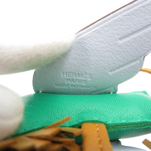 美品 エルメス ロデオペガサスPM U刻印 アニョーミロ ミント セサミ ブルーブリュム バッグチャーム 1197【中古】HERMES