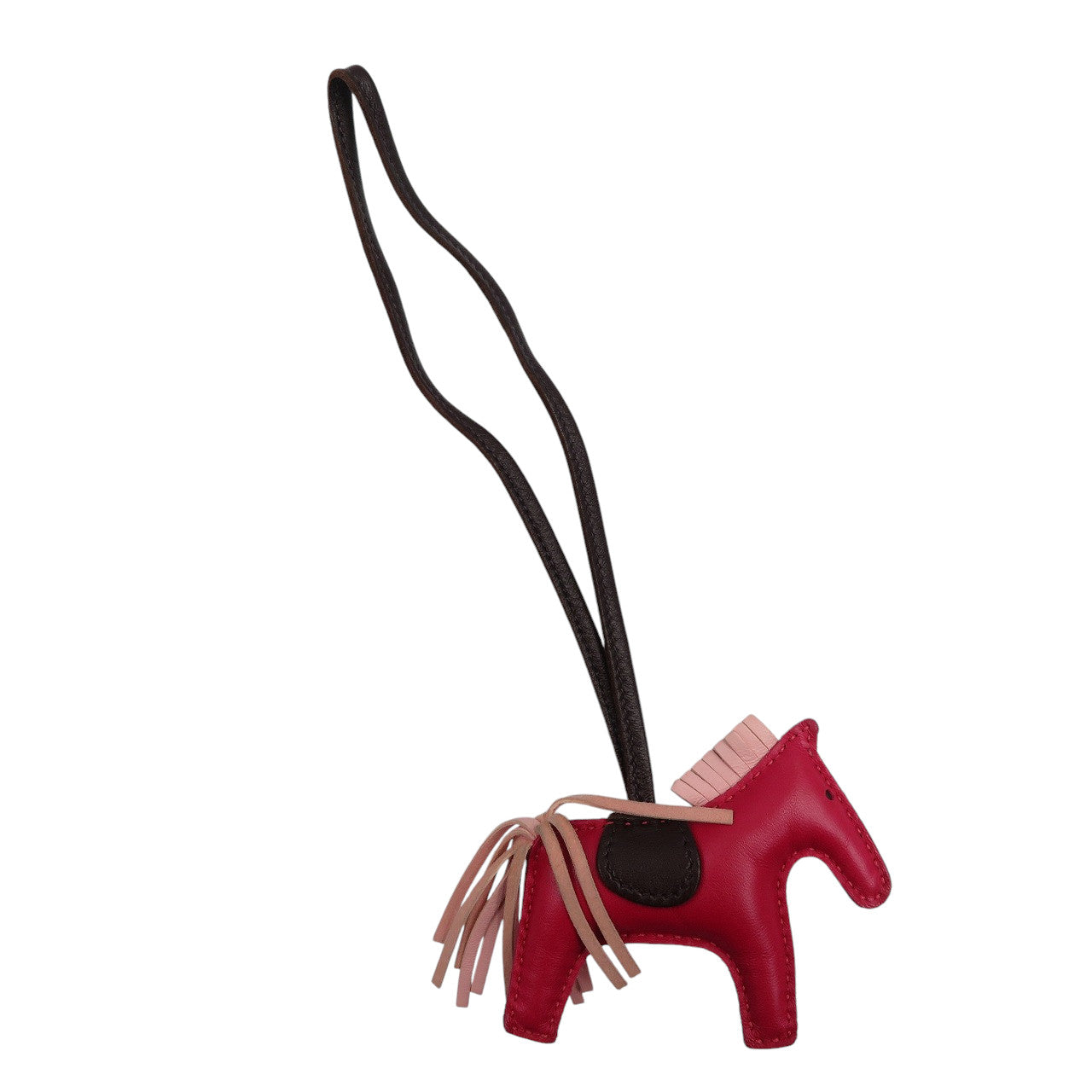 エルメス ロデオPM チャーム U刻印 アニョーミロ フランボワーズ ローズサクラ バッグチャーム 1198【中古】HERMES