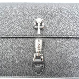 美品 グッチ ニュージャッキー 364434 カーフ シルバー金具 ブラック 黒 クラッチバッグ ポーチ 1206【中古】GUCCI