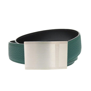 美品 エルメス ボックスカーフ/トゴ グリーン □R刻印(2014年製) ベルト 緑 1218【中古】HERMES