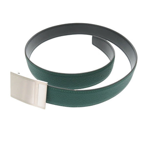 美品 エルメス ボックスカーフ/トゴ グリーン □R刻印(2014年製) ベルト 緑 1218【中古】HERMES