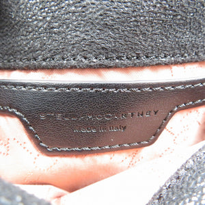 美品 ステラマッカートニー ファラベラ タイニートート 391698 W91321000 ポリエステル シルバー金具 ブラック 黒 2WAY トートバッグ ショルダーバッグ 1223【中古】STELLA McCARTNEY