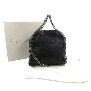 美品 ステラマッカートニー ファラベラ タイニートート 391698 W91321000 ポリエステル シルバー金具 ブラック 黒 2WAY トートバッグ ショルダーバッグ 1223【中古】STELLA McCARTNEY